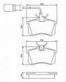 KLOCKI HAMULCOWE BP307 FORD GALAXY/SEAT ALHAMBRA/VW SHARAN BOSCH